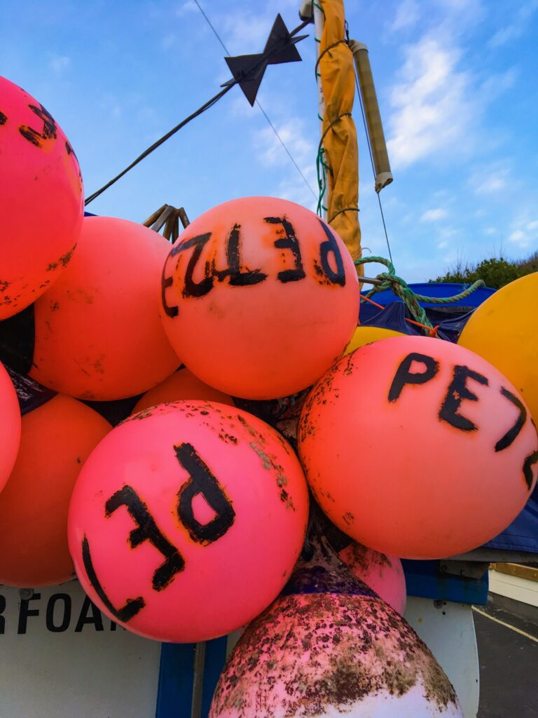 Boat fenders at Lulworth Cove